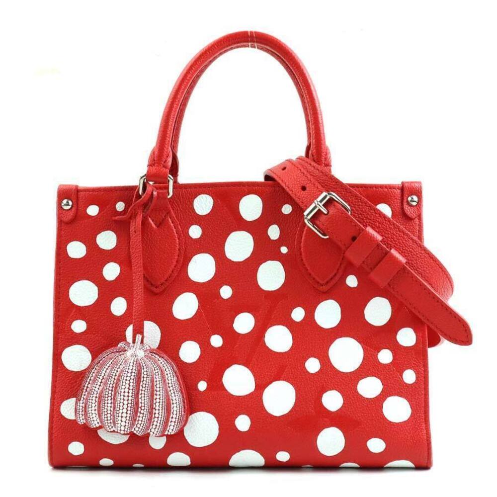 Louis Vuitton LV YK OnTheGo Monogram 2Way Shoulder Bag Leather Rouge Red